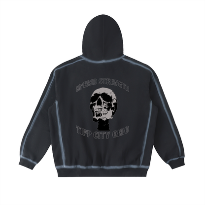 Memento Mori Faded Oversized Hoodie
